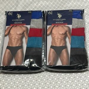 12 Pairs of Men’s Cotton Stretch Bikinis 3XL NIP